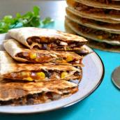 Black Bean Quesadillas - my first Budget Bytes recipe. It was very good and I put a few tacos in aside for the freezer. Hope they turn out well!